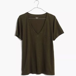 Madewell Whisper Cotton V-Neck Pocket Tee Size 2X